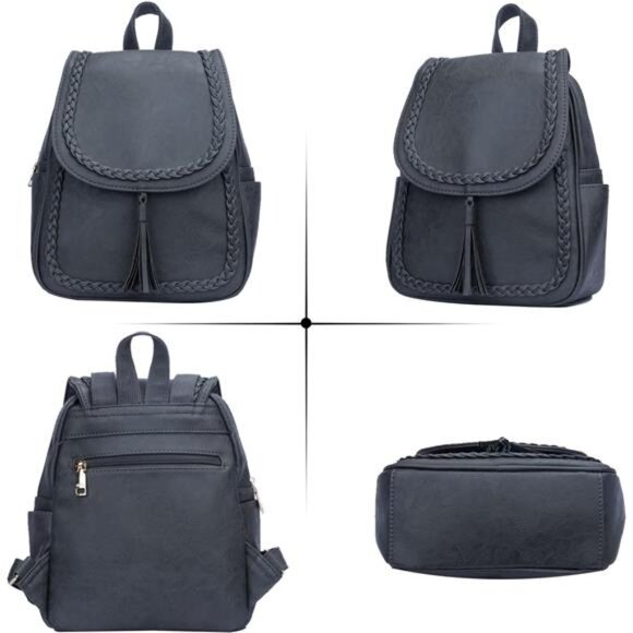 Leather Tassel Backpack Purse For Women main image 5
